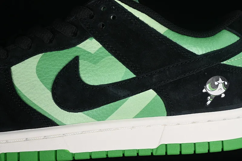 All Categories Nk SB Dunk Series Nk SB Dunk Low Low-top sneakers The Powerpuff Girls x Nk Dunk SB Low Powerpuff Girls joint black and green SB low-top casual sneakers GP5532-062